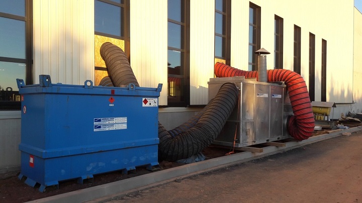 heater 1 Andrews Sykes verhuurt verwarming voor nieuwe fabriek