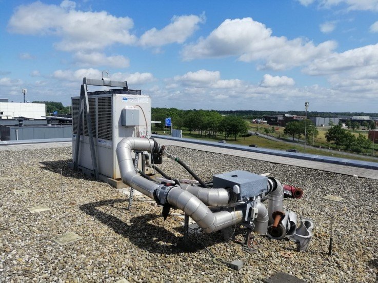 100 kW chiller met WTW Proceskoeling te huur bij Andrews Sykes