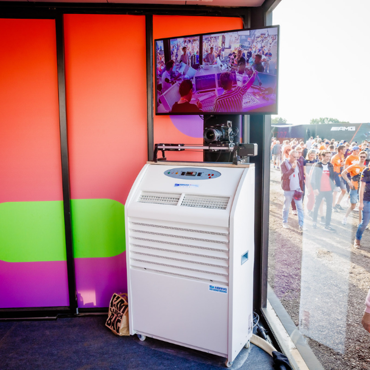 Tijdelijke airco bij Formule 1 race Grand Prix Zandvoort Nederland 2022