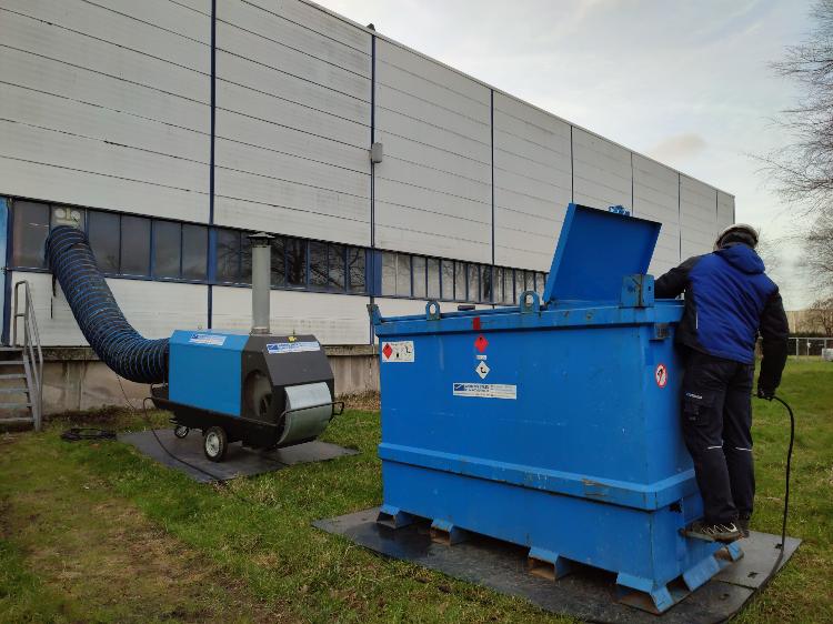 Olieheater op unieke locatie Zuid-Holland