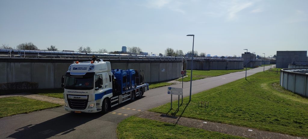 Het gebruik van tijdelijke ventilatoren als toepassing voor het verzekeren van biologische luchtbehandeling bij Delfluent Services