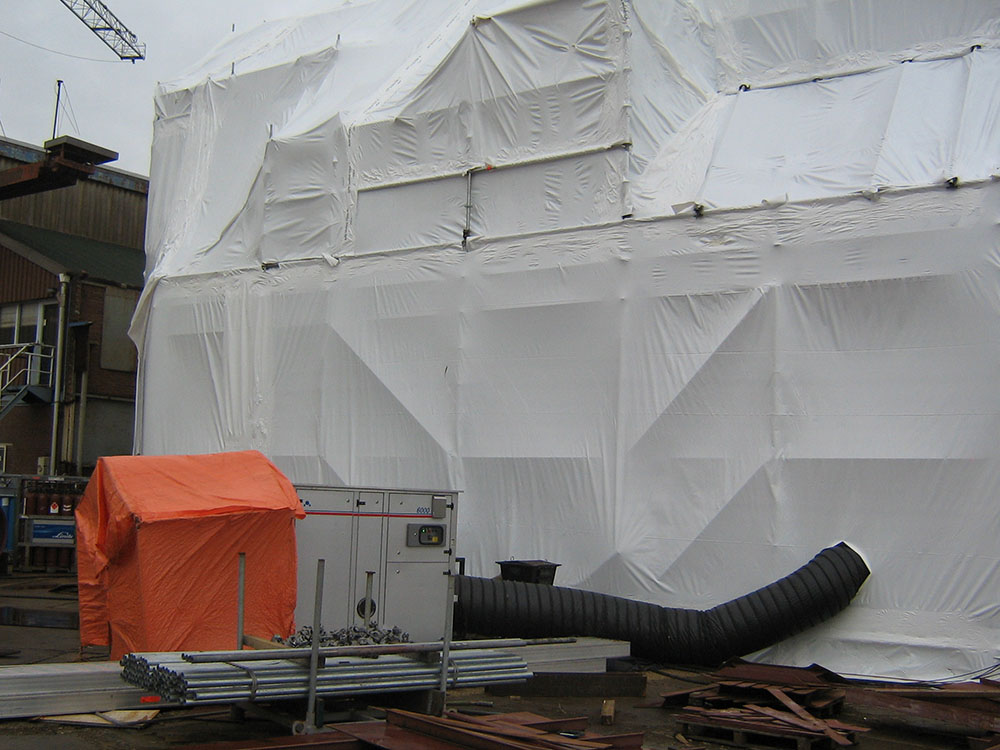 Ontvochtigen tijdens coatingwerkzaamheden door Andrews Ontvochtiging