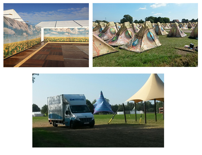 Huur CV-ketelhuizen van Andrews Sykes zorgen voor warm douchewater op groots festival