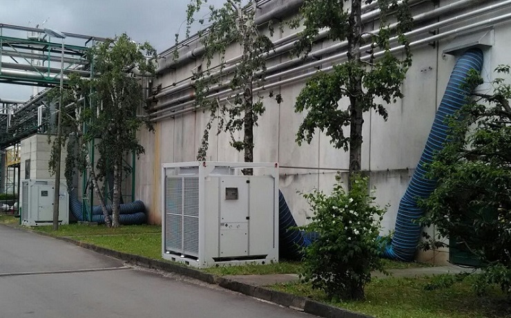 Farmaceutisch bedrijf huurt rooftop airco’s
