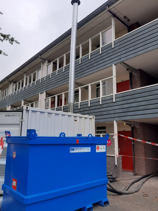 Warm water en verwarming voor militaire basis