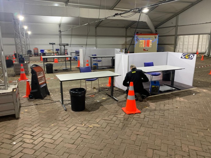 Andrews Sykes biedt ondersteuning aan de Corona teststraten van de GGD